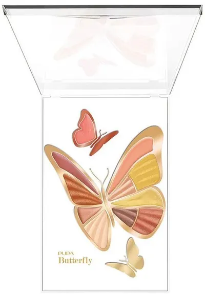 Pupa Paletă de machiaj Butterfly, Golden Brown, 11 culori
