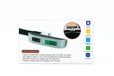 Cântar Digital Portabil pentru Bagaje – Afișaj LCD, Max 50 kg Engros