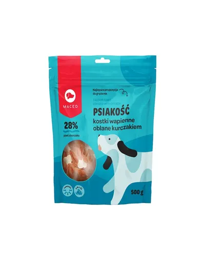 MACED Crochete pentru caini, cu calciu si pui 500 g