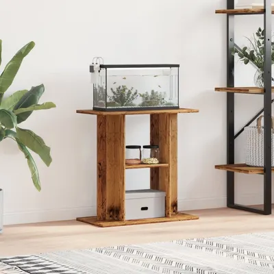 vidaXL Suport pentru acvariu, lemn vechi, 60x30x60 cm, lemn stratificat