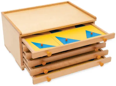 Kit educațional Nowa Szkola Montessori - Dulap geometric