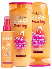 L'Oréal Elseve Set Dream Long - Șampon, balsam și spray cu protecție termică, 250 + 200 + 150 ml