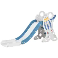 AYIAPLAY tobogan copii 1-3 ani pentru copii, din PE si PP, cu tema spatiala si trepte antiderapante, 157x46.5x80 cm | Aosom Romania