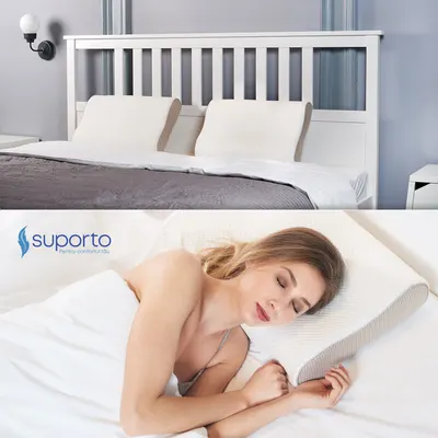 Set perna ortopedica cu perforatii si perna pentru genunchi Suporto