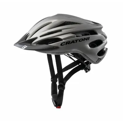Cască de bicicletă Cratoni Pacer MTB cu vizor reglabil argintiu