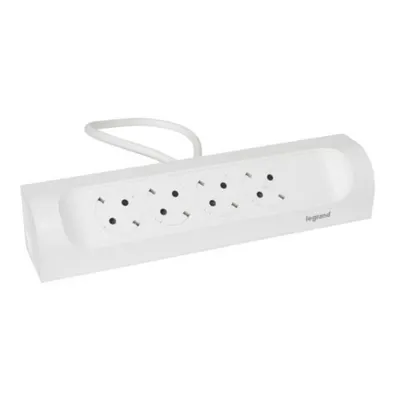 Prelungitor Sch 4x2p+t Unghi de Col T 1m 1.5mm2 Alb