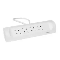 Prelungitor Sch 4x2p+t Unghi de Col T 1m 1.5mm2 Alb
