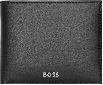 Portofel pentru bărbați Hugo Boss Classic Smooth – protecție RFID, cu capac, negru