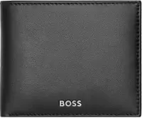 Portofel pentru bărbați Hugo Boss Classic Smooth – protecție RFID, cu capac, negru