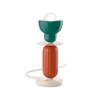 Veioza Deco Berimbau Finish Tup - Turchese+arancio Pokè C2602