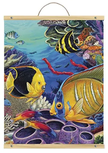Set de pictură cu vopsele acrilice pe pânză Royal - Recif de corali, 31 x 41 cm