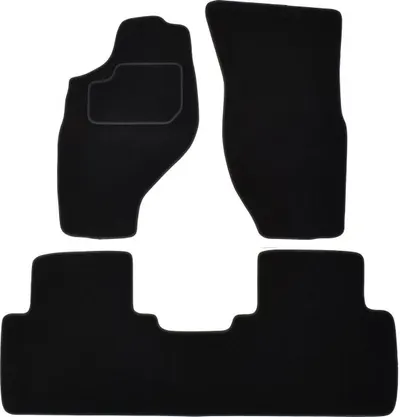 Covorase auto (set, velur, 3 bucati, culoare negru, 5 locuri) NISSAN TERRANO II intre 1992-2007