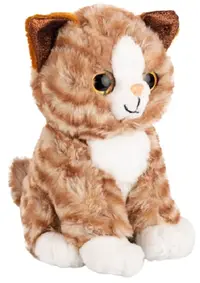 Jucărie de pluș Amek Toys - Pisoi, portocaliu, 20 cm