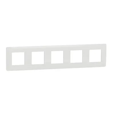 Placa ornament, Unica Studio, cinci module, alb