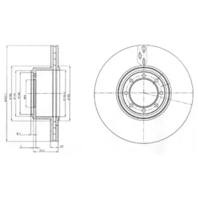 Disc frana DELPHI BG4102