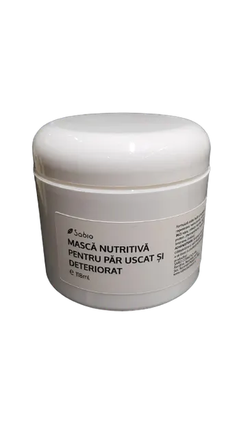 Masca nutritiva pentru par uscat si deteriorat, 118ml, Sabio