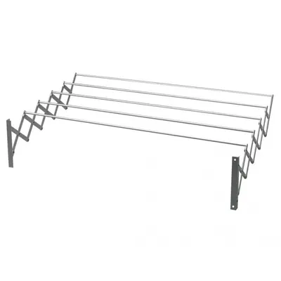 Uscator Retractabil pentru Rufe, L800 mm, Finisaj Aluminiu