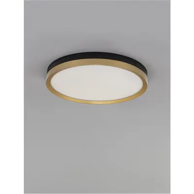 Plafoniera CANTRIA Negru & Alama aurie Metal & Acrylic LED 31 Wat 230 Volt 1916.18Lm 3000K IP20