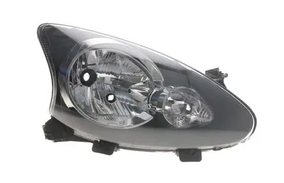 Far dreapta potrivit TOYOTA AYGO 2008-2012 - (H4, electric, fundal negru/insertii crom)