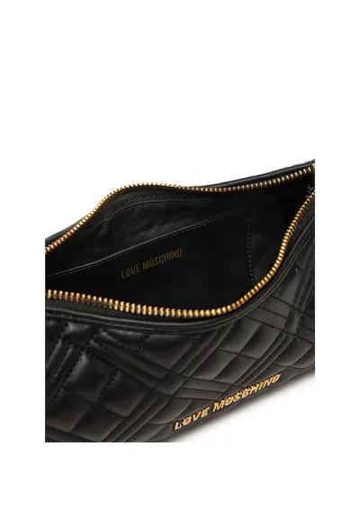 Geanta dama neagra cu detalii aurii - 30x25cm