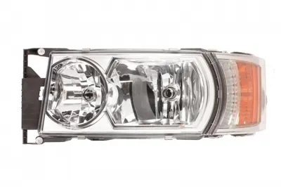 Far fata Stanga (4 LED 8 LED H1 H21W H7, electric, cu motor, cu indicator, functie Lumina zi, culoare insert: cromat, culoare semnalizator: portocaliu) potrivit SCANIA G I 01.03