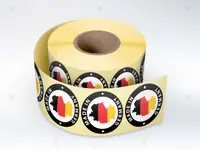 Rola etichete autoadezive personalizate Made in Germany , diametru 40 mm, 1000 buc rola