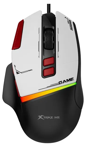 Mouse de gaming Xtrike ME – GM-325, optic, negru/alb