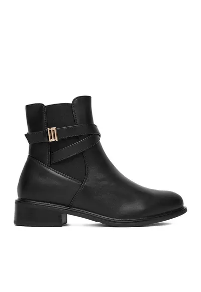 Botine dama HX20207-182 - negru - sintetic