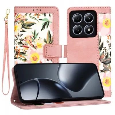 Husa pentru Xiaomi 14T Pro, Techsuit, FlipCraft, Roz