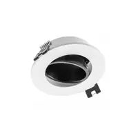 Spot - Ceiling spot light fixture LINTO, IP20, round, Ø90x29mm, white/black