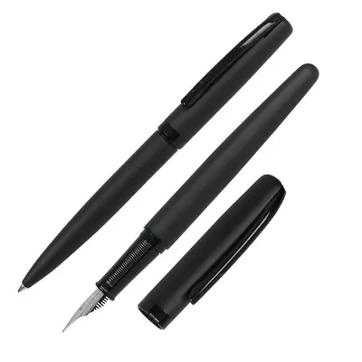 Set stilou și pix Online Eleganza - Black, cu husă
