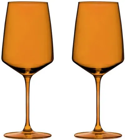 Set de 2 pahare de vin Viski - Nouveau, 650 ml, chihlimbar