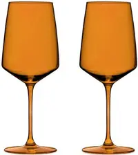 Set de 2 pahare de vin Viski - Nouveau, 650 ml, chihlimbar