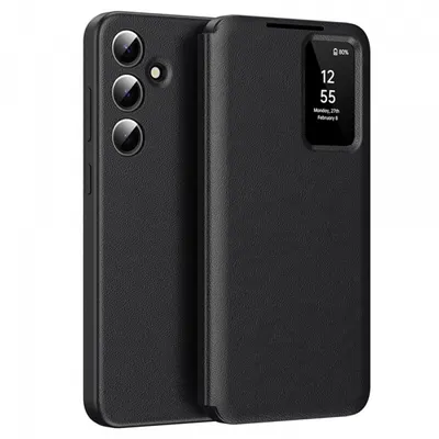 Husa pentru Samsung Galaxy S23 FE S711, Techsuit, SmartView, Neagra