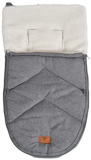 Sac de iarna pentru carucior Cangaroo - Luxe, Gri