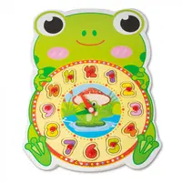 Ceas din Lemn tip Puzzle - Broscuta - Nurio