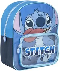 Ghiozdan de grădiniță Cerda Stitch - Cu buzunar transparent