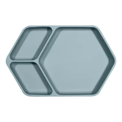 Farfurie pentru copii albastră din silicon 16x25 cm – Kindsgut