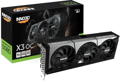 Placă video Inno3D - GeForce RTX 5080 X3 OC, 16GB, GDDR7