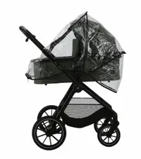 Carucior 2 in 1 pentru copii, Adamex Nova premium, doua piese distincte, suspensii, maner reglabil, roti mari anti-pana, greutate maxim admisa 22 kg, accesorii incluse, Verde