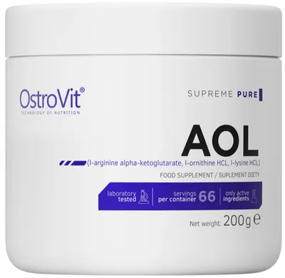 AOL Arginine Ornithine Lysine, fără gust, 200 g, OstroVit