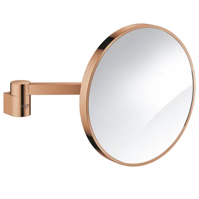 Oglinda barbierit Grohe Selection 41077DA0, pivotanta, factor marire 7X, fixare ascunsa, lucios, Warm sunset