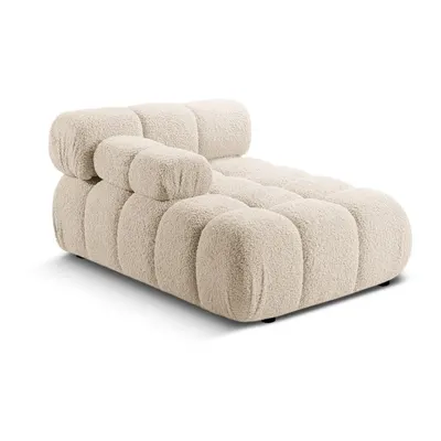 Modul pentru canapea modulară bej cu tapițerie din țesătură bouclé (cu colț pe partea stângă ) Bellis – Micadoni Home