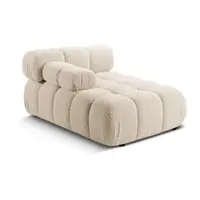 Modul pentru canapea modulară bej cu tapițerie din țesătură bouclé (cu colț pe partea stângă ) Bellis – Micadoni Home