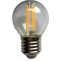 Bec Filament Sferic E27, 4W=45W, 3000K, lumina calda