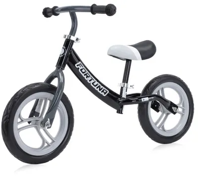Bicicletă de echilibru Lorelli - Fortuna, gri și negru