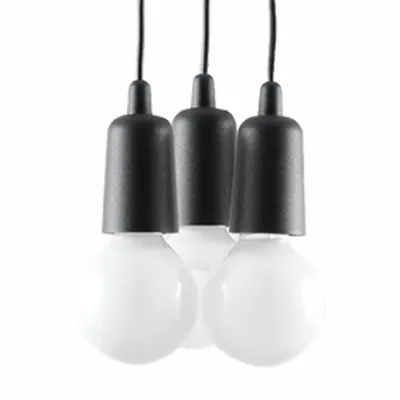 Lampa suspendata DIEGO 3 negru