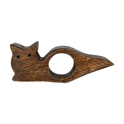 Inel pentru citit pisica WOODEN DECOR, 3x12x5 cm