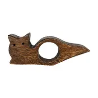 Inel pentru citit pisica WOODEN DECOR, 3x12x5 cm