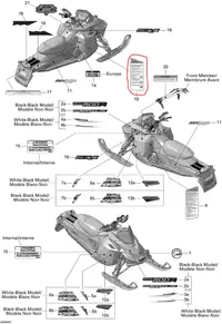 Abtibild avertizare securitate Ski Doo nr.10